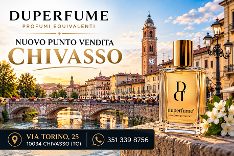 Profumi equivalenti a Chivasso: scopri il punto vendita Duperfume in Via Torino 25